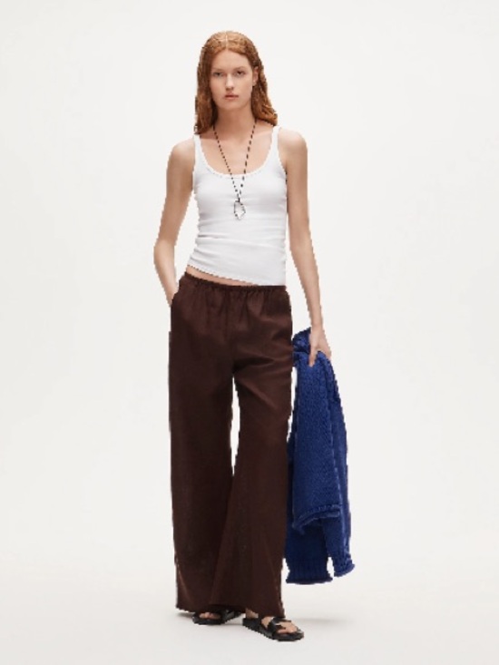 J. Crew Pants - NWT J. Crew Cosmo pants linen wide-leg L tall LT